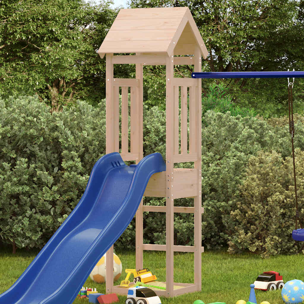 vidaXL Play Tower 52,5x46,5x206,5 cm Solid Wood Pine
