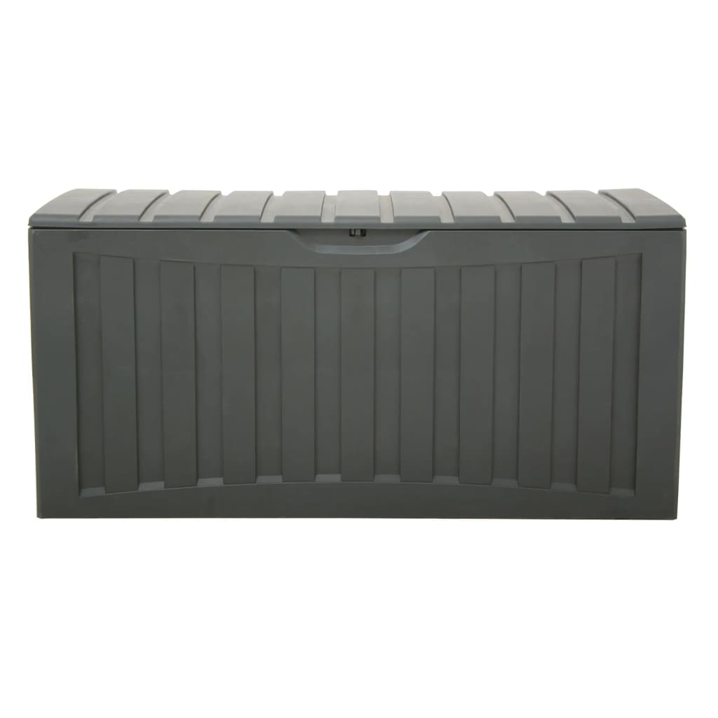 vidaXL Storage Box Black 118x53x57 cm Polypropylene