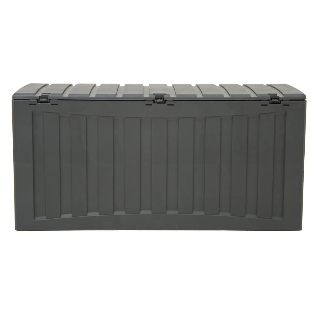 vidaXL Storage Box Black 118x53x57 cm Polypropylene