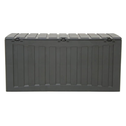 vidaXL Storage Box Black 118x53x57 cm Polypropylene