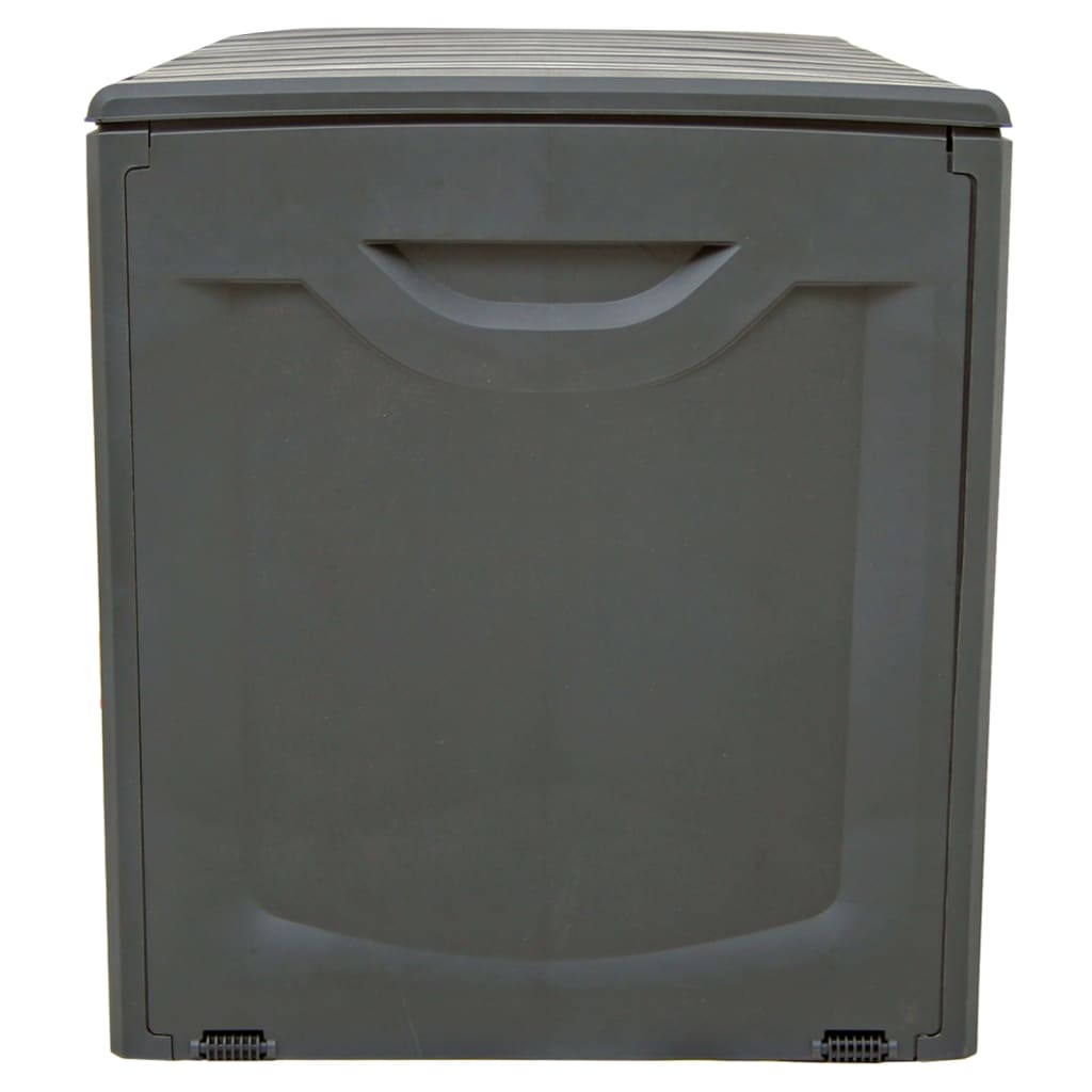 vidaXL Storage Box Black 118x53x57 cm Polypropylene