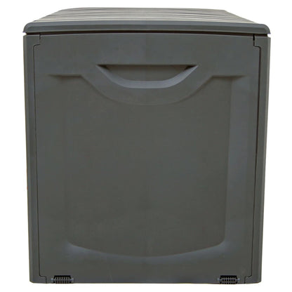 vidaXL Storage Box Black 118x53x57 cm Polypropylene