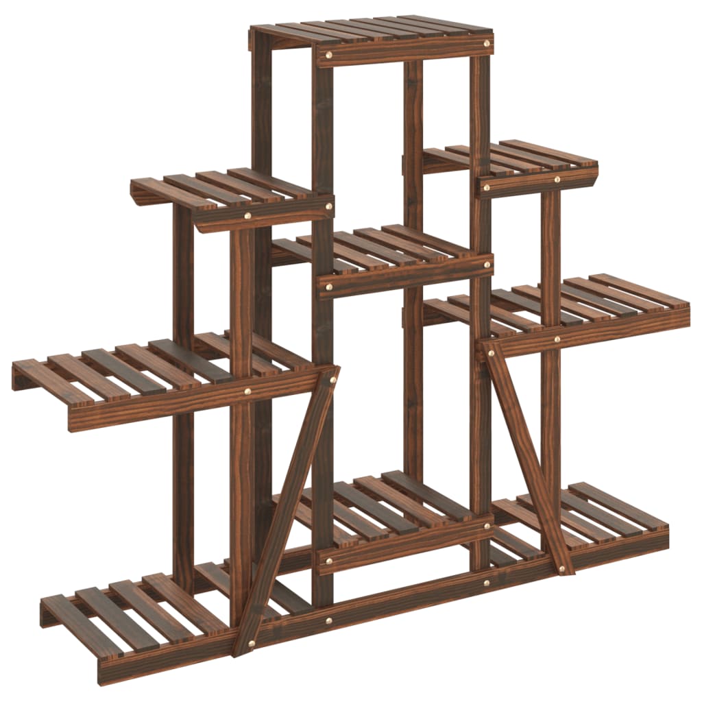 vidaXL Flower Stand 110x25x96 cm Solid Wood Fir