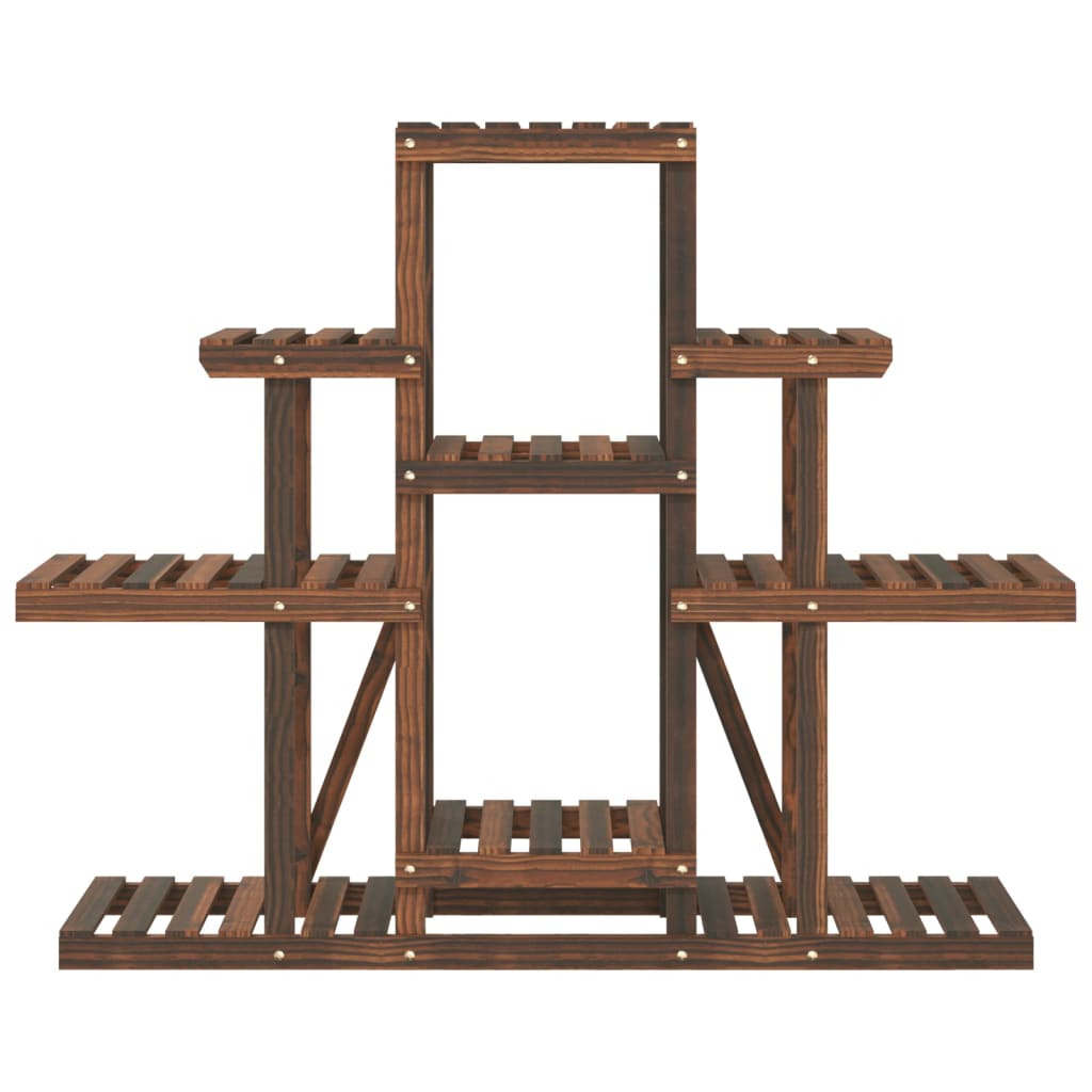 vidaXL Flower Stand 110x25x96 cm Solid Wood Fir