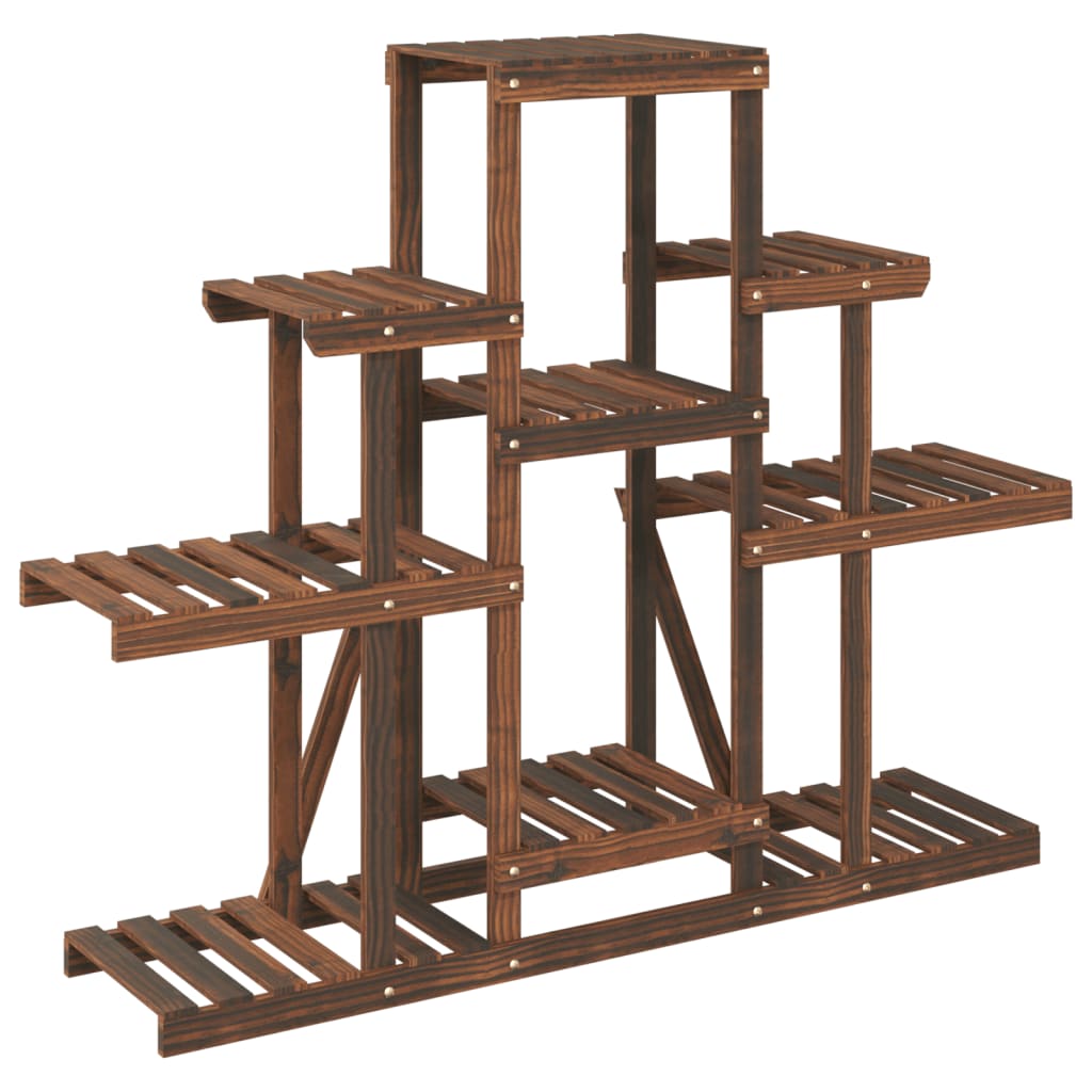 vidaXL Flower Stand 110x25x96 cm Solid Wood Fir