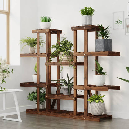 vidaXL Flower Stand 110x25x110.5 cm Solid Wood Fir