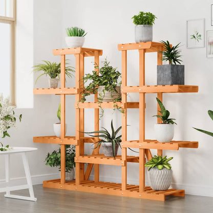 vidaXL Flower Stand 110x25x110.5 cm Solid Wood Fir