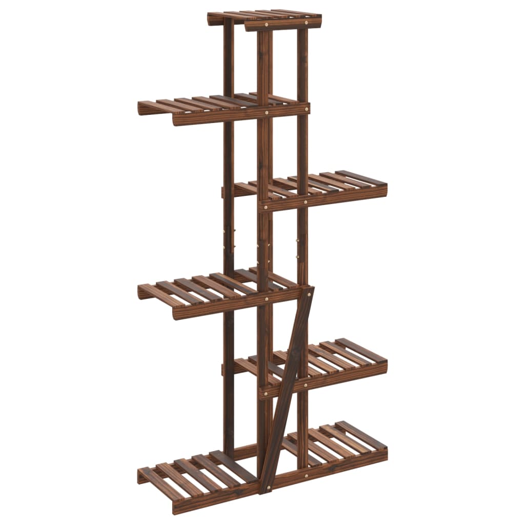 vidaXL Flower Stand 75x25x140,5 cm Solid Wood Fir