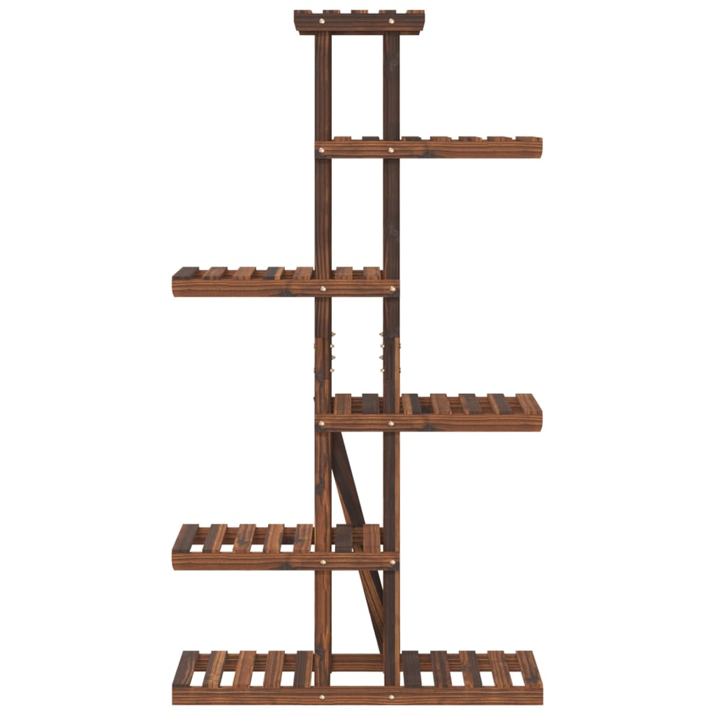 vidaXL Flower Stand 75x25x140,5 cm Solid Wood Fir