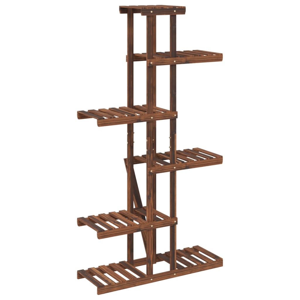 vidaXL Flower Stand 75x25x140,5 cm Solid Wood Fir