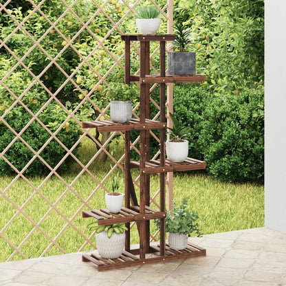 vidaXL Flower Stand 75x25x140,5 cm Solid Wood Fir