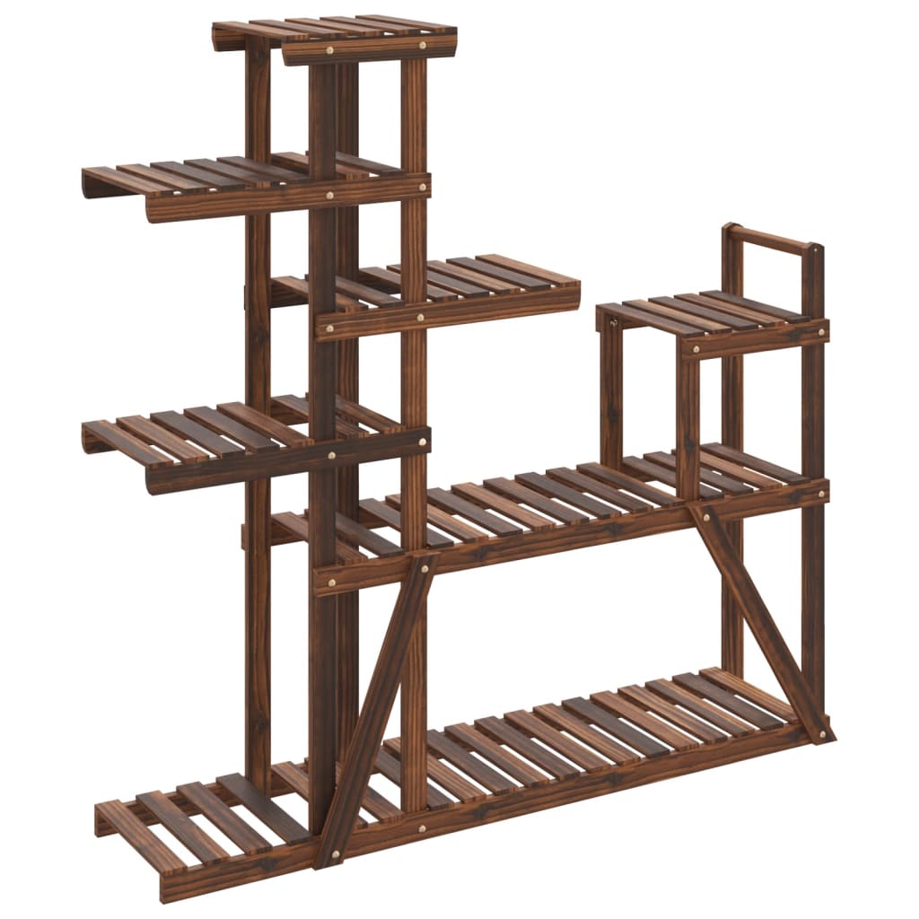 vidaXL Flower Stand 110x25x111 cm Solid Wood Fir