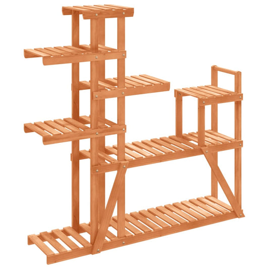 vidaXL Flower Stand 110x25x111 cm Solid Wood Fir