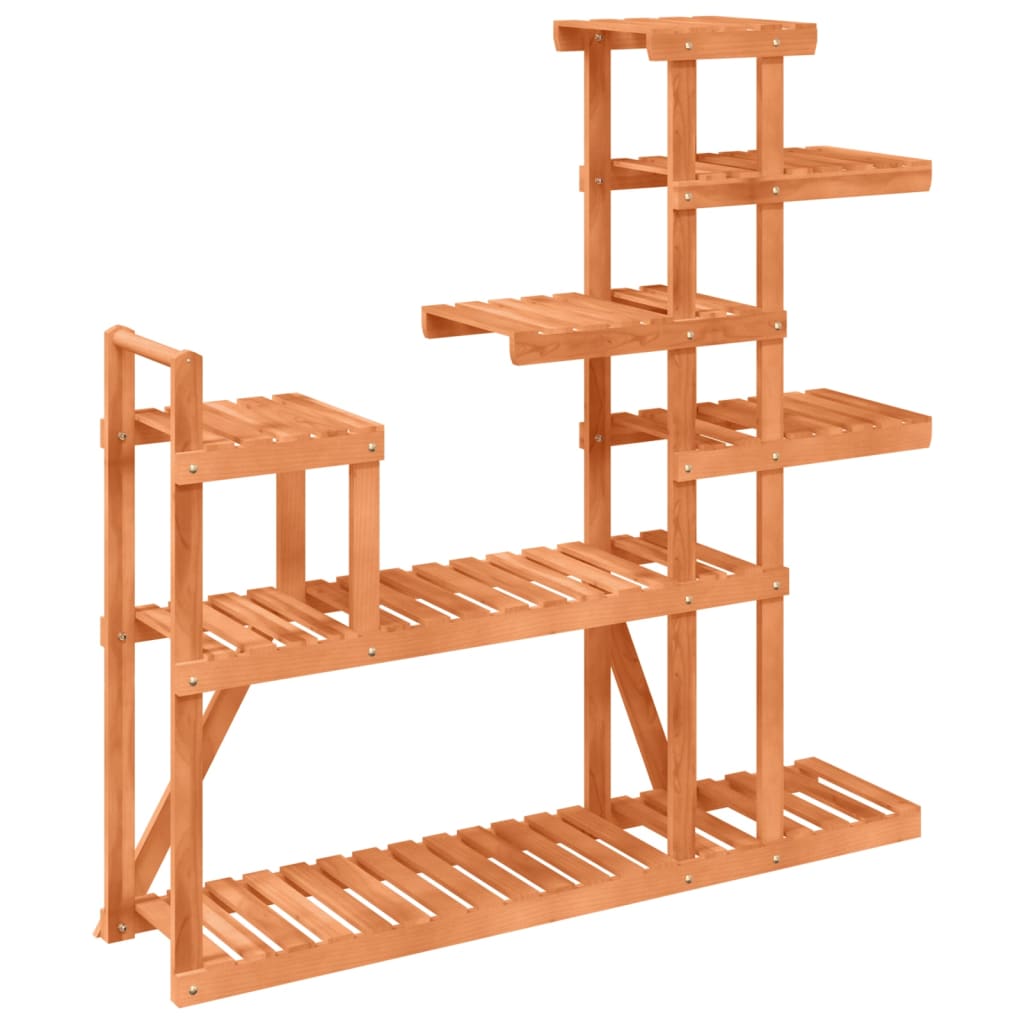 vidaXL Flower Stand 110x25x111 cm Solid Wood Fir