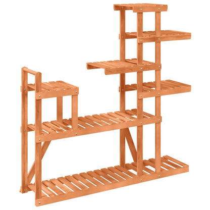 vidaXL Flower Stand 110x25x111 cm Solid Wood Fir