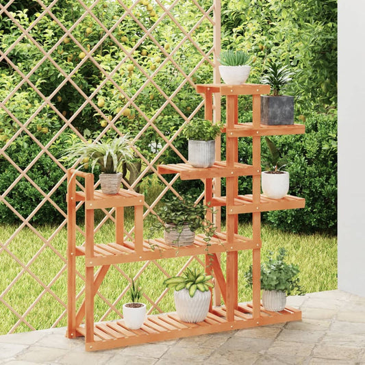 vidaXL Flower Stand 110x25x111 cm Solid Wood Fir