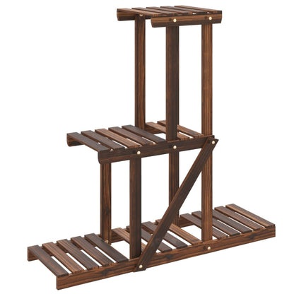 vidaXL Flower Stand 81x25x75.5 cm Solid Wood Fir