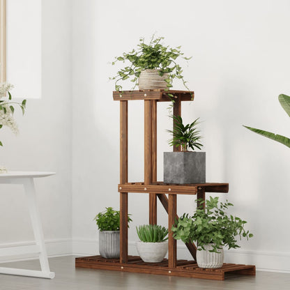 vidaXL Flower Stand 81x25x75,5 cm Solid Wood Fir