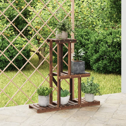 vidaXL Flower Stand 81x25x75,5 cm Solid Wood Fir