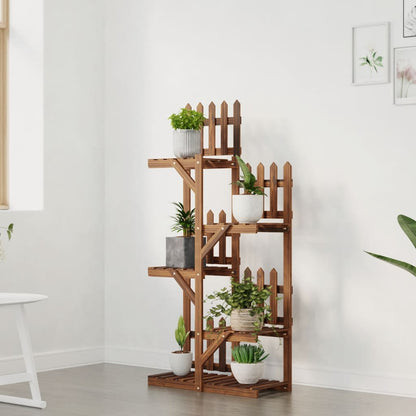 vidaXL Flower Stand 60x25x130 cm Solid Wood Fir