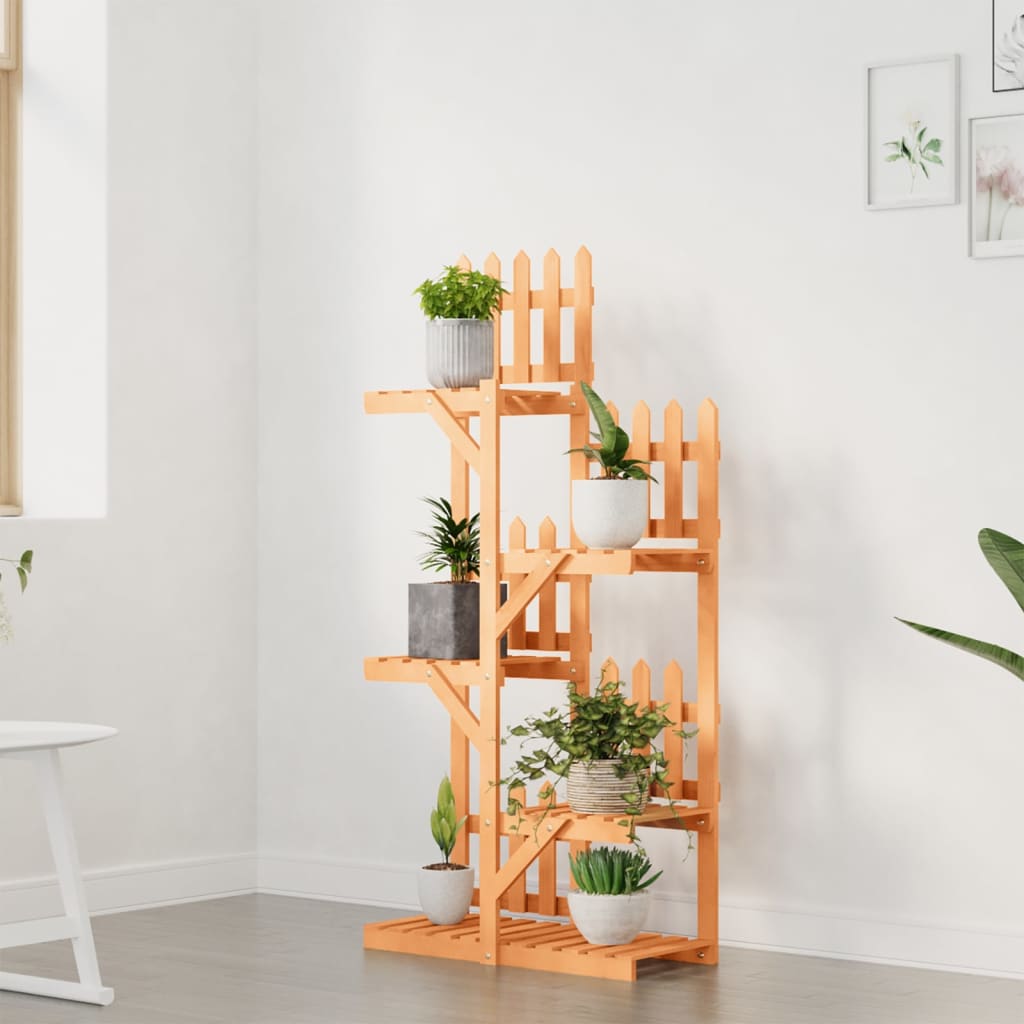vidaXL Flower Stand 60x25x130 cm Solid Wood Fir