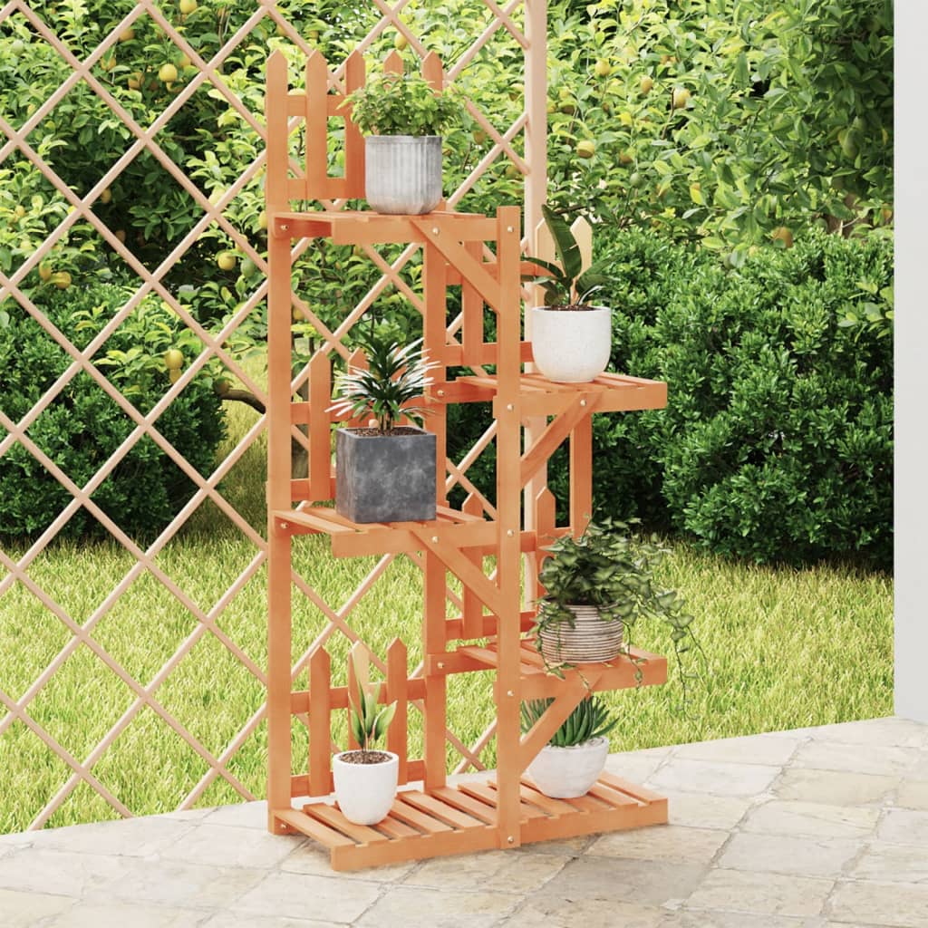 vidaXL Flower Stand 60x25x130 cm Solid Wood Fir