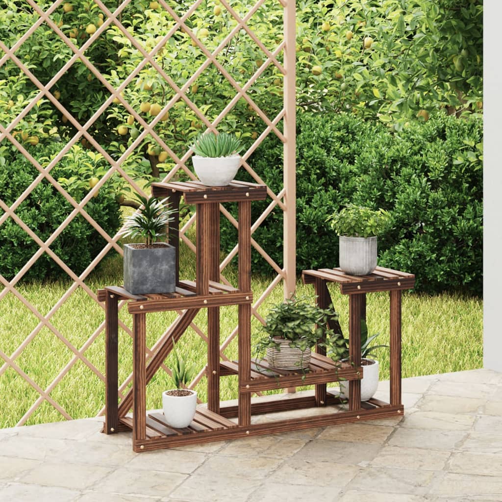 vidaXL Flower Stand 90x25x73.5 cm Solid Wood Fir