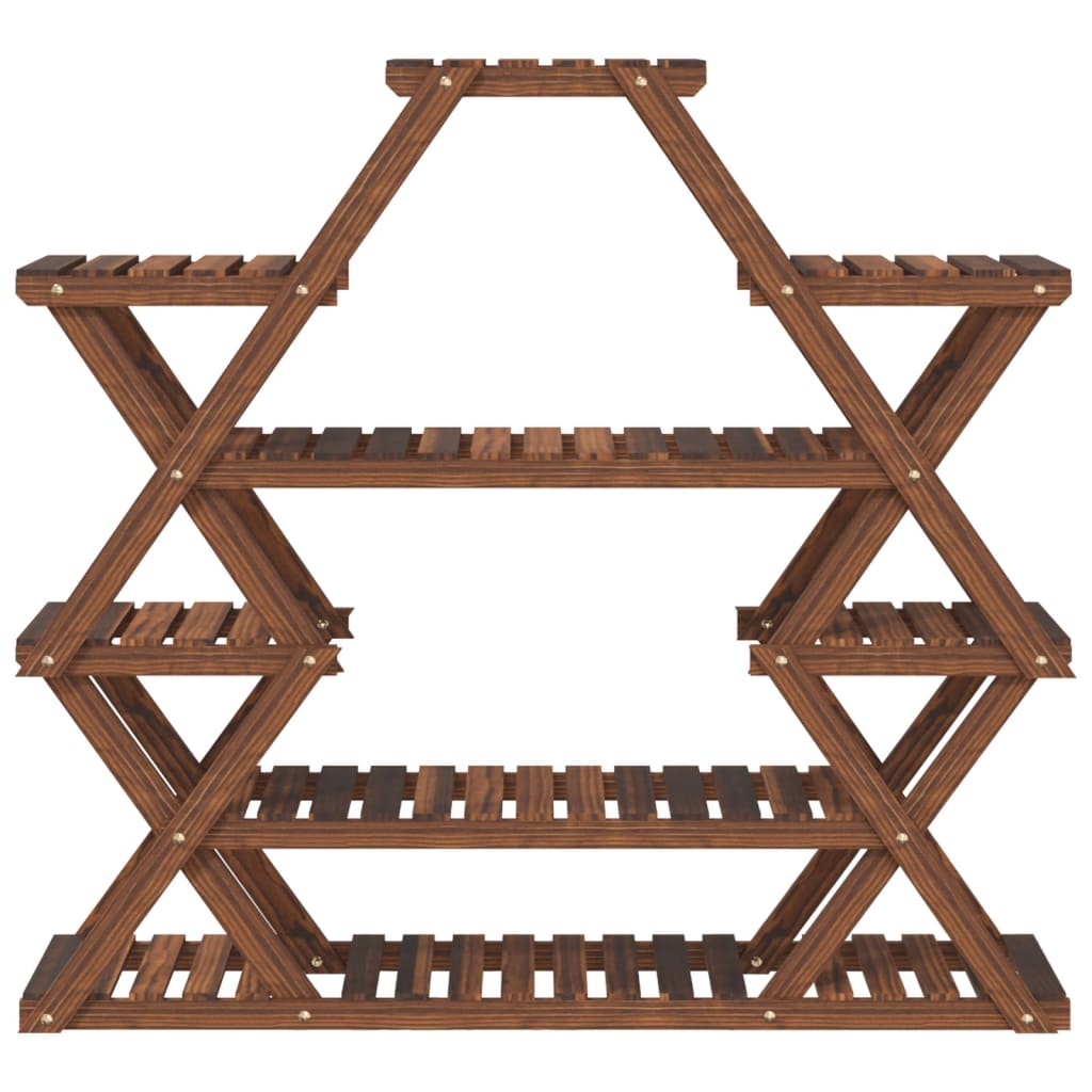 vidaXL Flower Stand 110x25x105 cm Solid Wood Fir