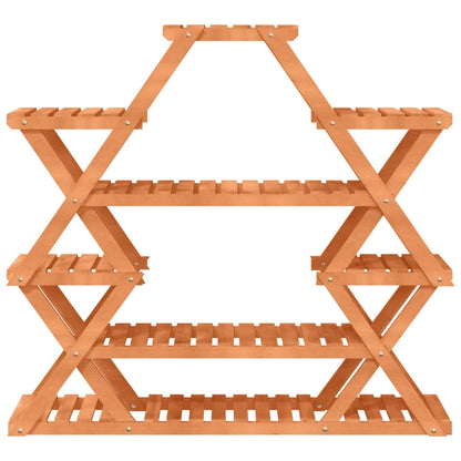 vidaXL Flower Stand 110x25x105 cm Solid Wood Fir