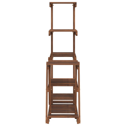 vidaXL Flower Stand 95x25x96 cm Solid Wood Fir