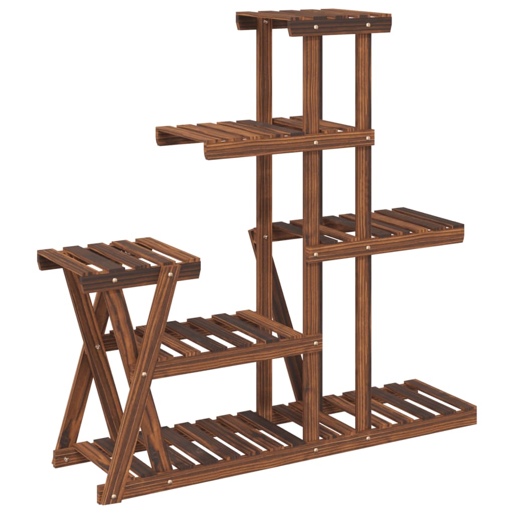 vidaXL Flower Stand 95x25x96 cm Solid Wood Fir
