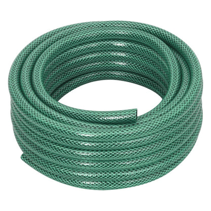 vidaXL Garden Hose with Fitting Set Green 0,5" 10 m PVC