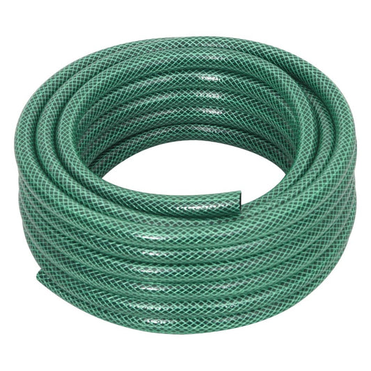 vidaXL Garden Hose with Fitting Set Green 0,5" 20 m PVC