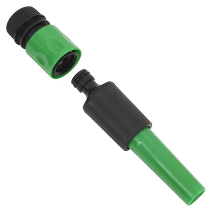 vidaXL Garden Hose with Fitting Set Green 0,5" 20 m PVC
