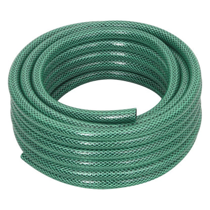 vidaXL Garden Hose with Fitting Set Green 0,5" 30 m PVC