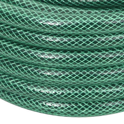 vidaXL Garden Hose with Fitting Set Green 0,5" 30 m PVC