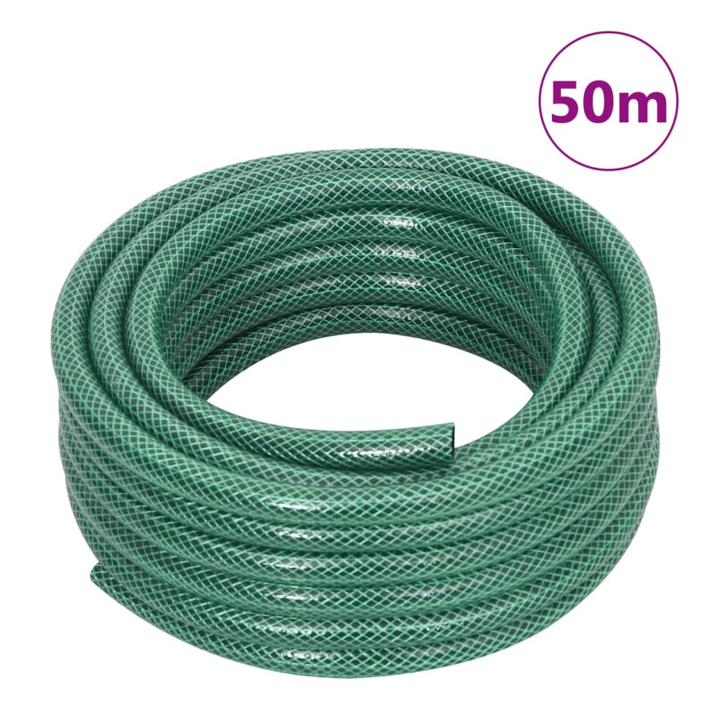vidaXL Garden Hose Green 0,5" 50 m PVC