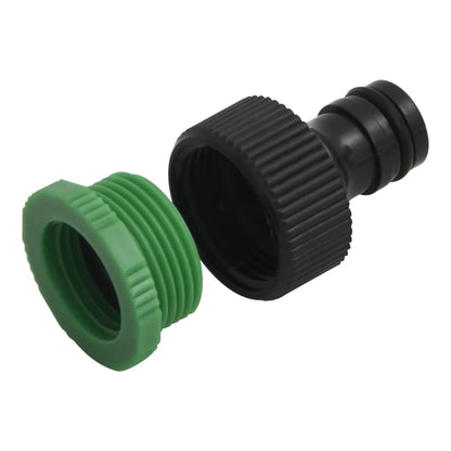 vidaXL Garden Hose with Fitting Set Green 0,75" 20 m PVC