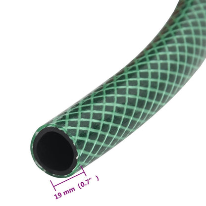 vidaXL Garden Hose Green 0,75" 30 m PVC