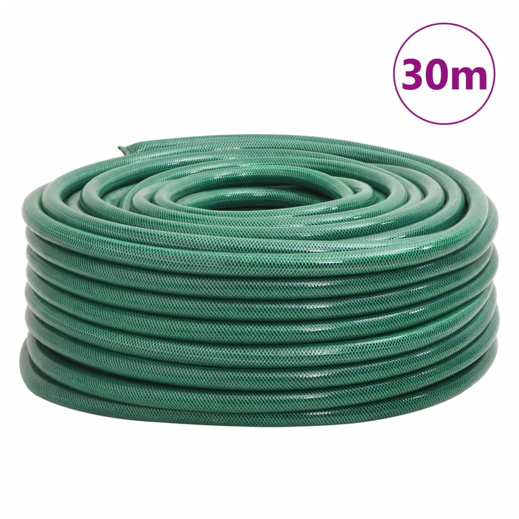 vidaXL Garden Hose Green 1" 30 m PVC