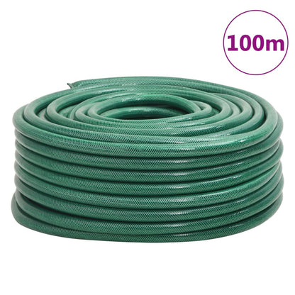 vidaXL Garden Hose Green 1" 100 m PVC