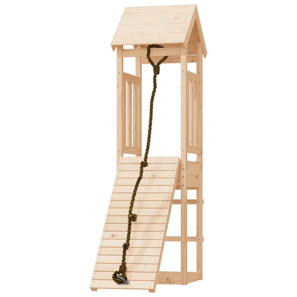 vidaXL Playhouse | Natural Wood | Solid pine wood | Large | Durable | Playhouse