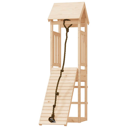 vidaXL Playhouse | Natural Wood | Solid pine wood | Large | Durable | Playhouse