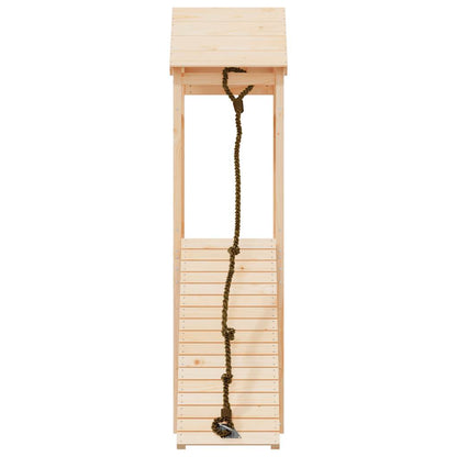 vidaXL Playhouse | Natural Wood | Solid pine wood | Large | Durable | Playhouse