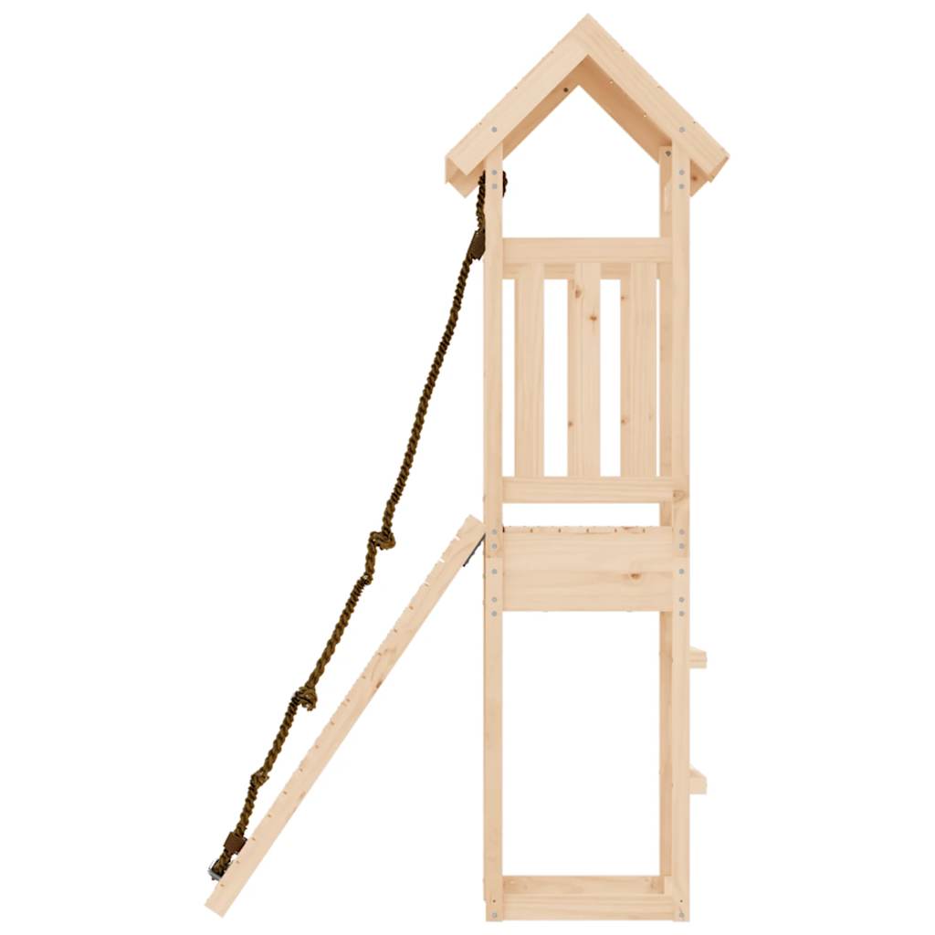 vidaXL Playhouse | Natural Wood | Solid pine wood | Large | Durable | Playhouse
