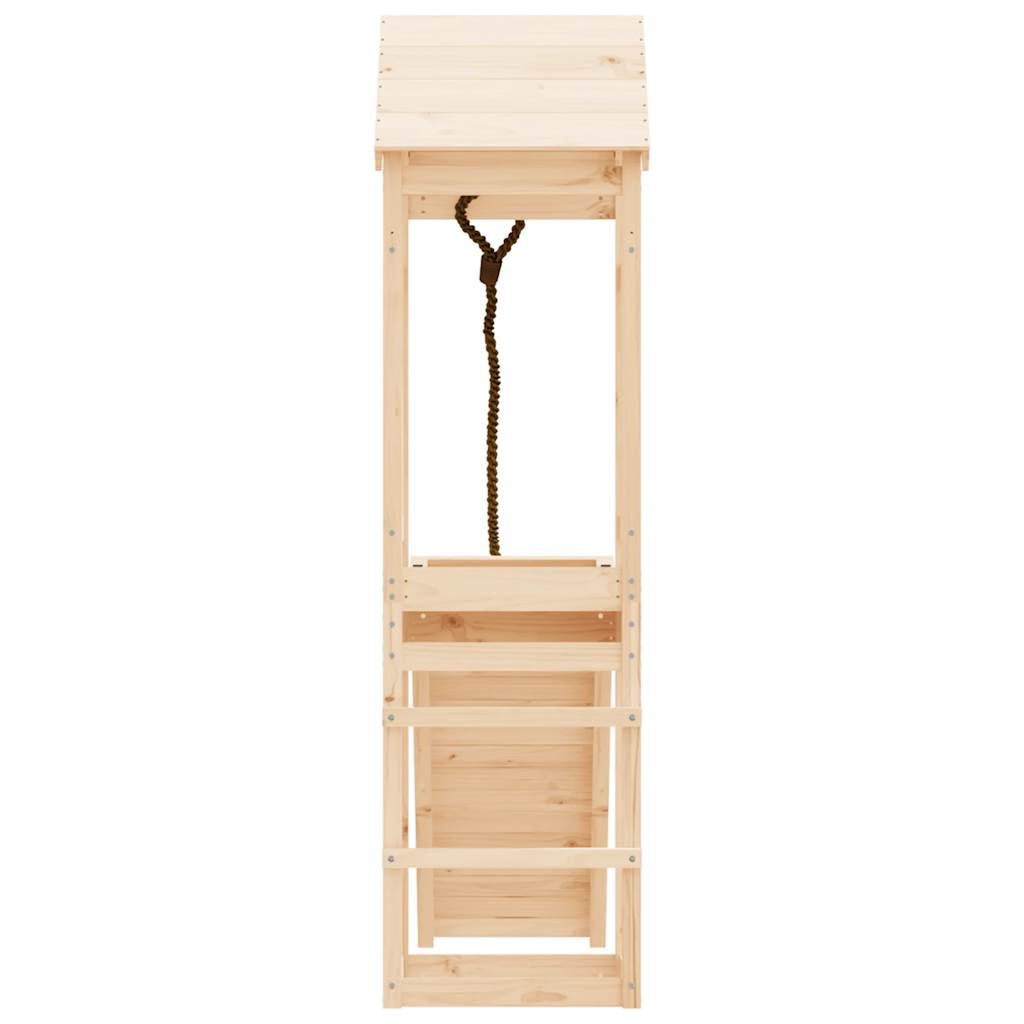 vidaXL Playhouse | Natural Wood | Solid pine wood | Large | Durable | Playhouse