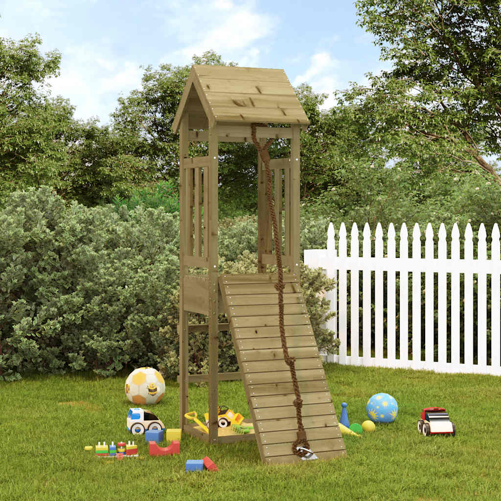 vidaXL Playhouse | Natural wood | Vacuum pressure treated pinewood