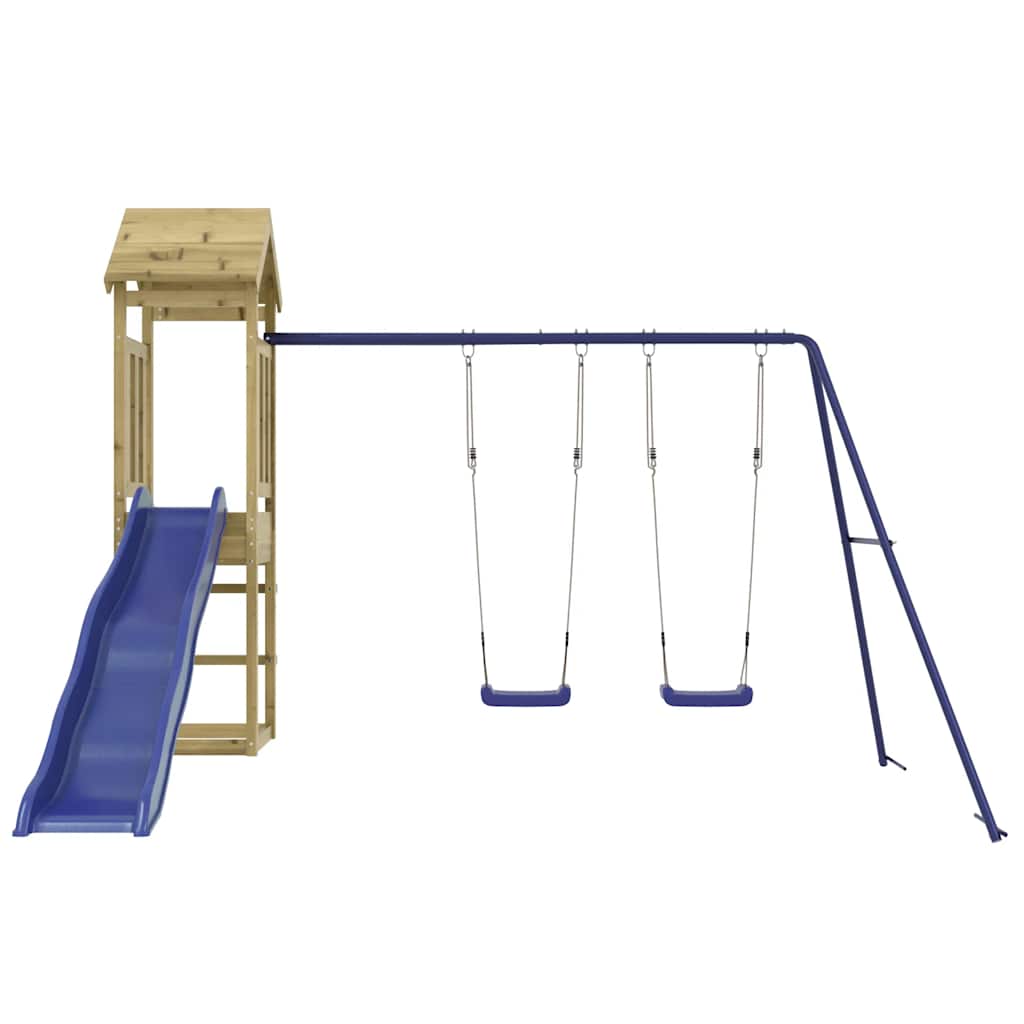 vidaXL Outdoor Playset | Pine | Vacuum pressure treated pinewood | Large