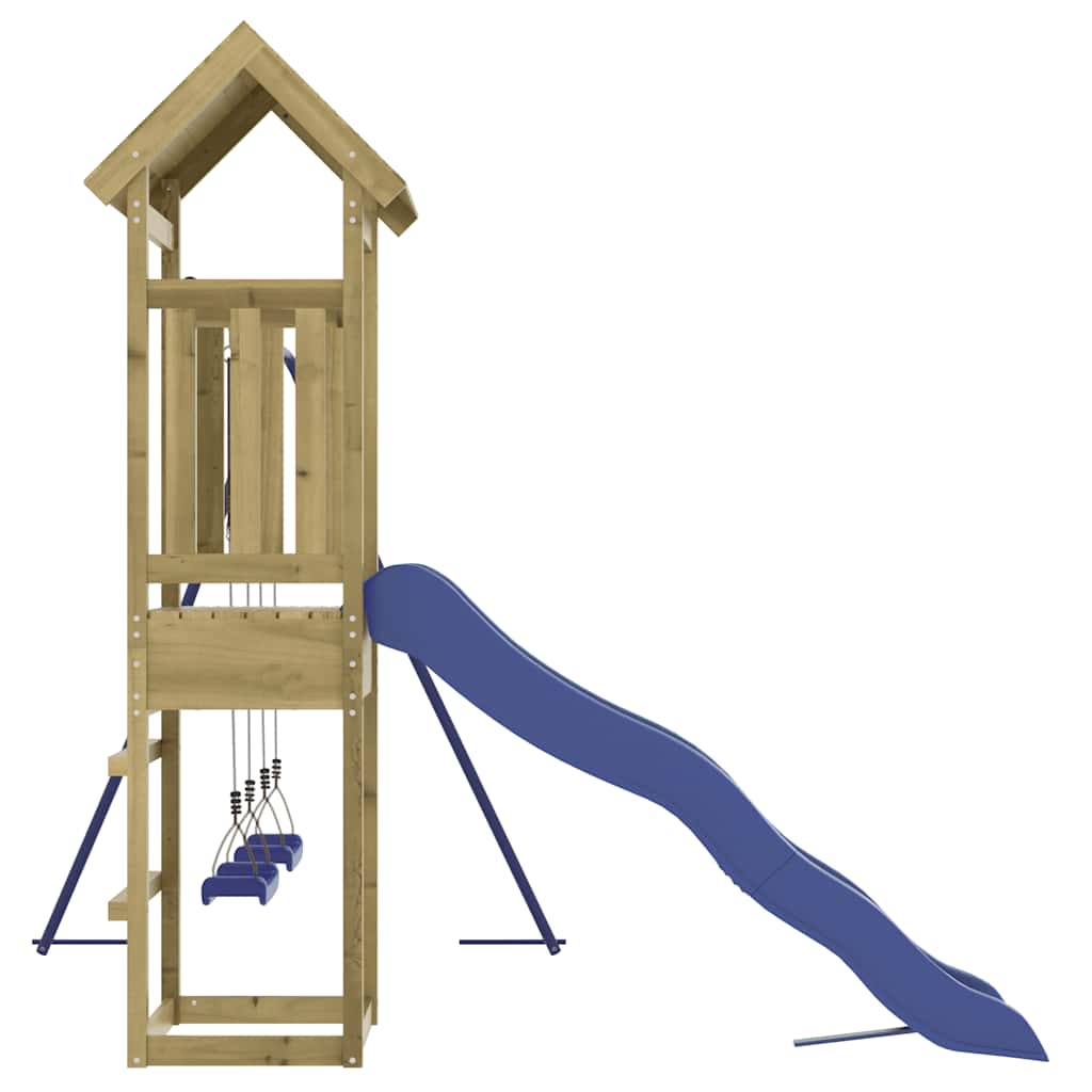 vidaXL Outdoor Playset | Pine | Vacuum pressure treated pinewood | Large