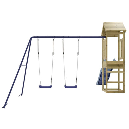 vidaXL Outdoor Playset | Pine | Vacuum pressure treated pinewood | Large